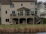Composite deck with arches 
